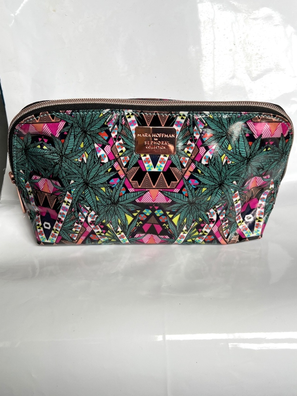 Sephora  X Mara Hoffman Make Up Cosmetic Bag Multi-Coloured 10" Wide